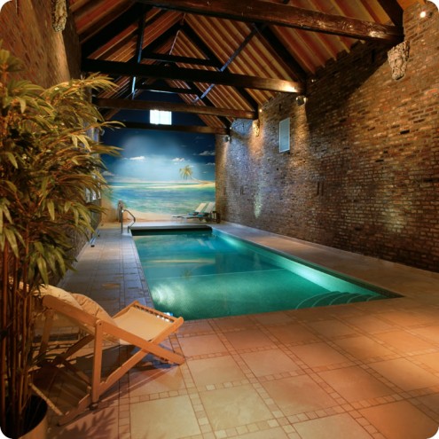 Relaxing indoor swimming pool