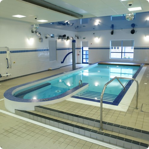 Modern indoor swimming pool