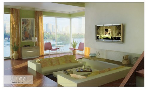 Green Living Rooms