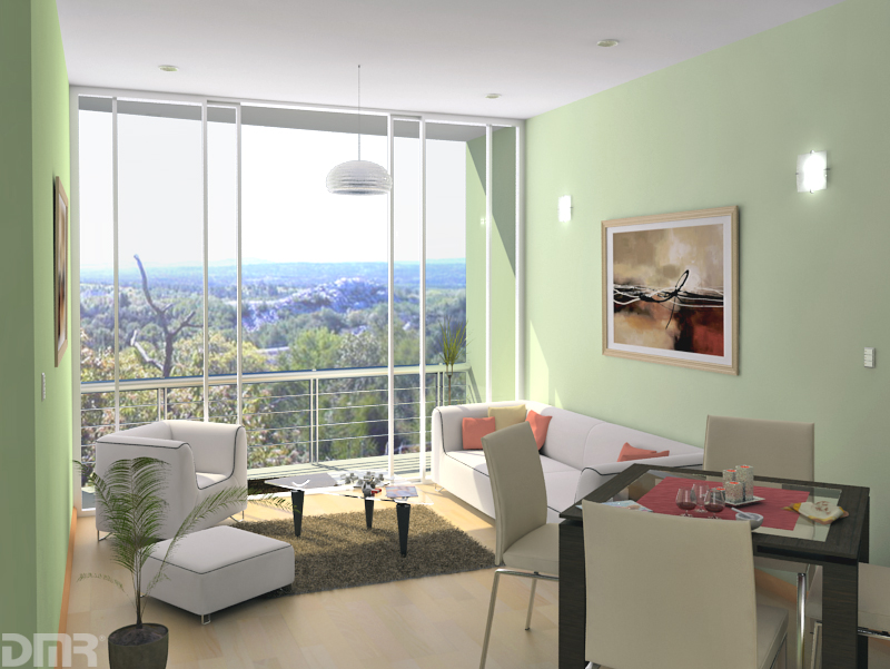 green living room 2021