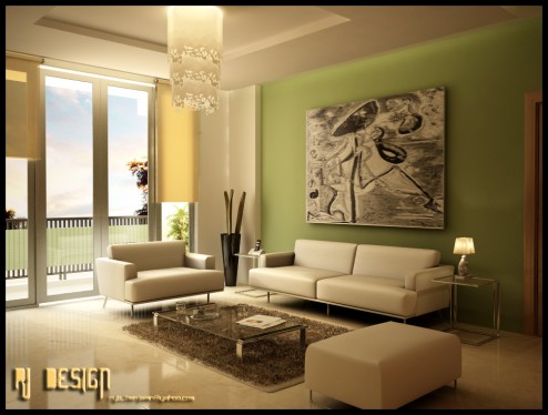 Green Living Rooms