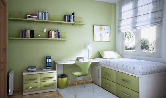 Kids room green kids room