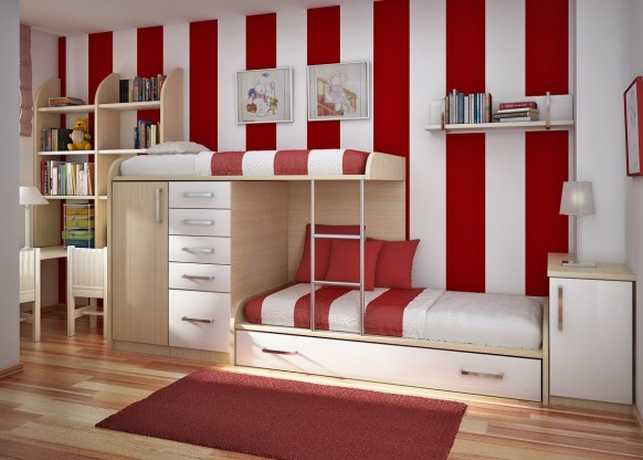 red kids room