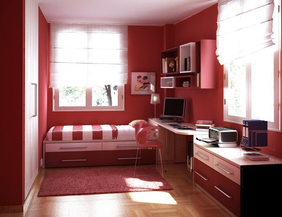 kids room red