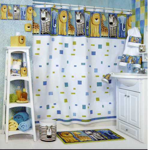 stylish kids bathroom decoration idea