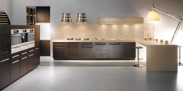 modern black kitchen