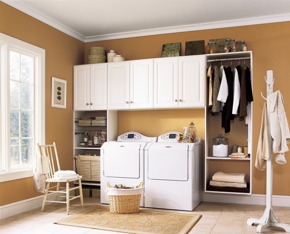 laundry room cabinets 582x470 Loundry Rooms / Çamaşır Odaları