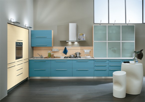 ala cucine blue kitchen