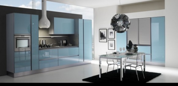 gatto cucine spa blue kitchen