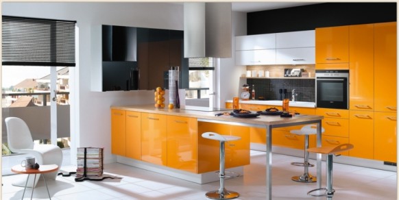 Orange Kitchen Design