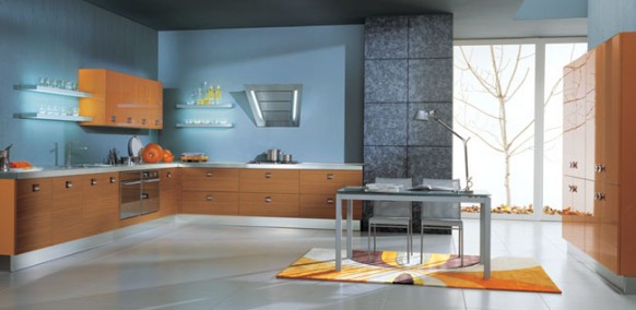 vitali cucine blue kitchen color