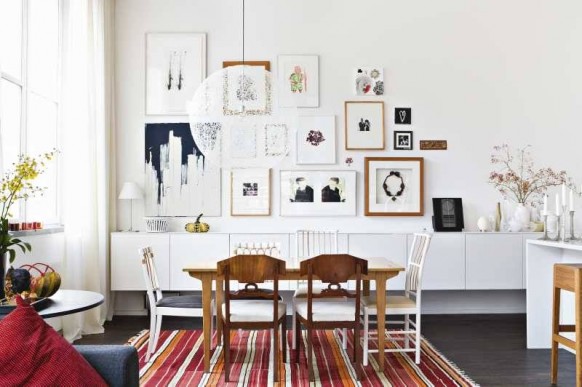 white dining room