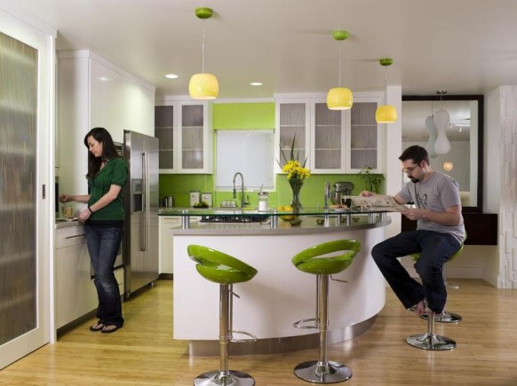 green kitchen