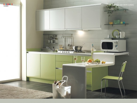 green kitchen