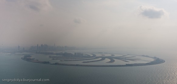 city of dubai - reclaimed land aerial view