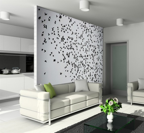 Cool Wall Designs For Rooms. cool wall tat - flying birds