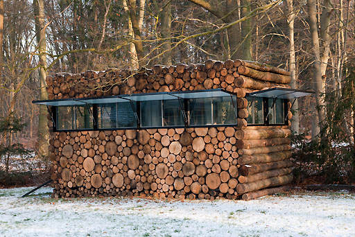 House Design Pile of Logs From Netherlands