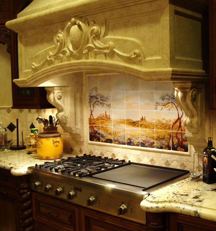 Kitchen Backsplash Ideas Pictures Stone Hood Peterson