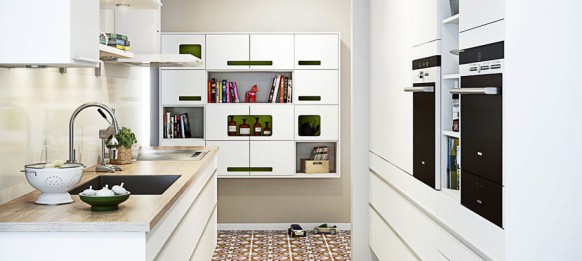 clean white kitchen