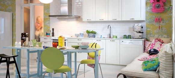 colorful kitchen