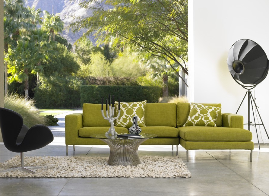 Green Living Room Sofa for minimalist living room design