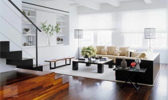 modern theme living room