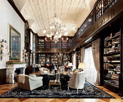luxury-house-library