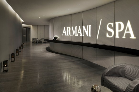Armani Hotel Spa in Dubai 582x386 Interiors of Armani Hotel Dubai, Burj Khalifa