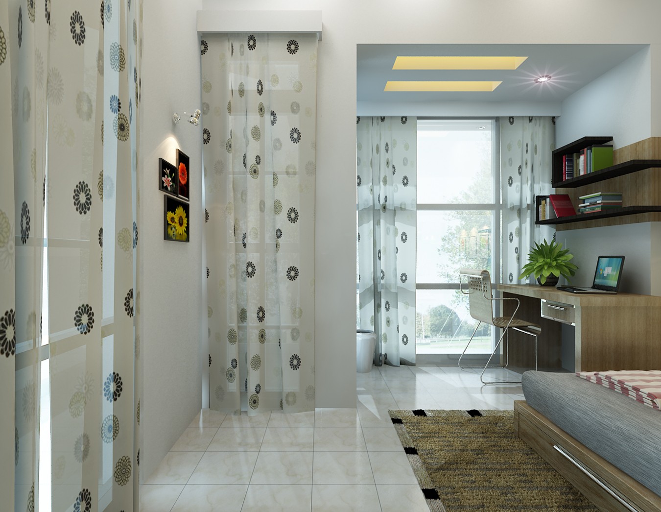 Curtain Room Divider