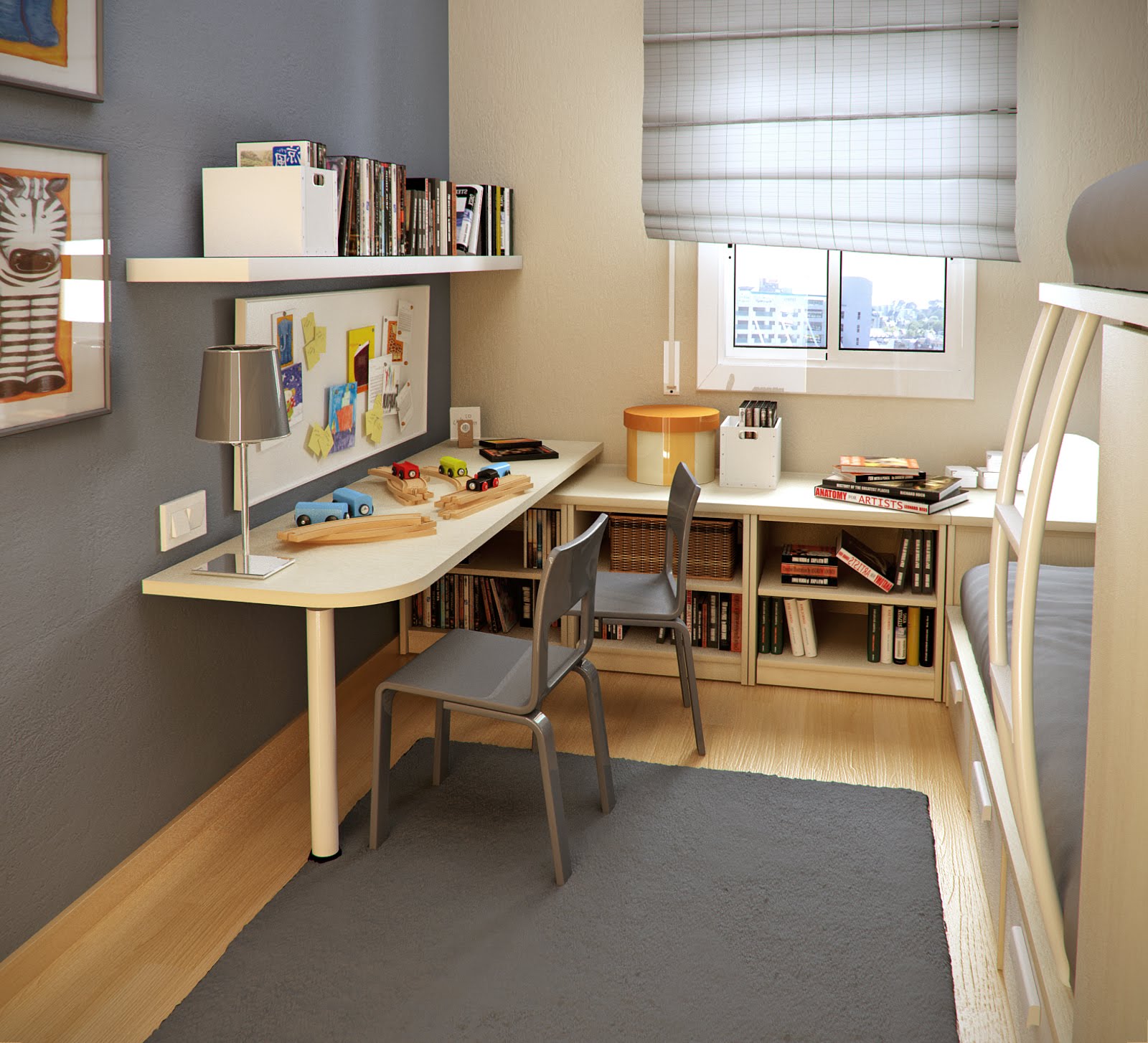 Small Floorspace Kids Rooms