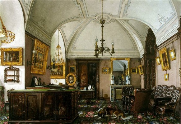 study russian palace masculine opulent