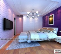 student bedroom purple walls