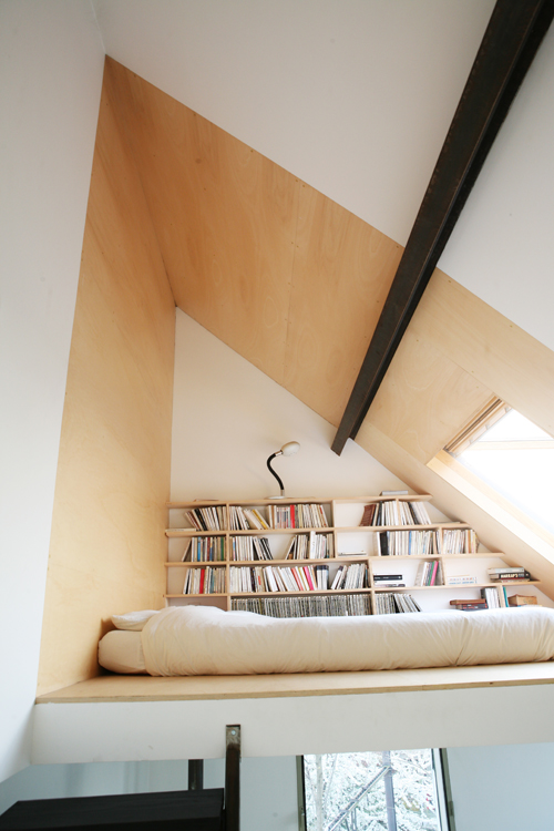 Loft bookshelf