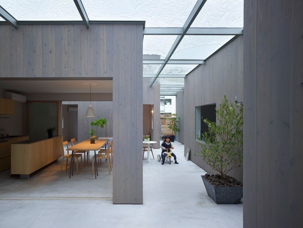 kitchen and dining areas