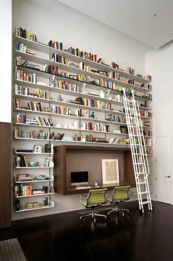 wall bookshelf