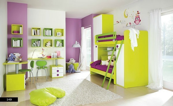 girls room with pastel primary room colors for girls. girls room with pastel primary