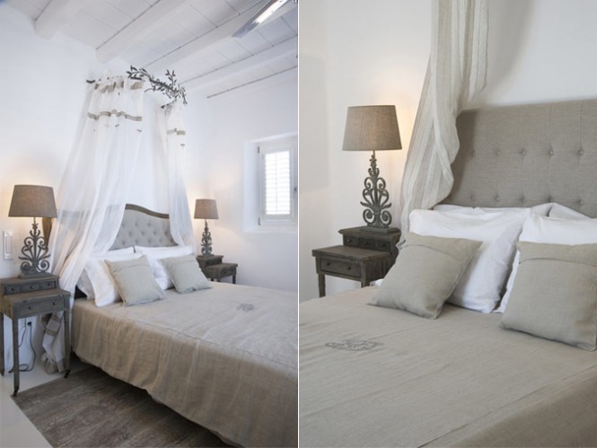 greek villa bedroom