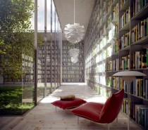 Library with Courtyard
