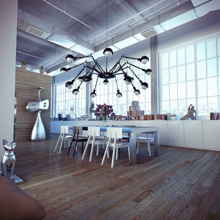 Industrial Loft industrial loft with funky decor – Interior Design ...