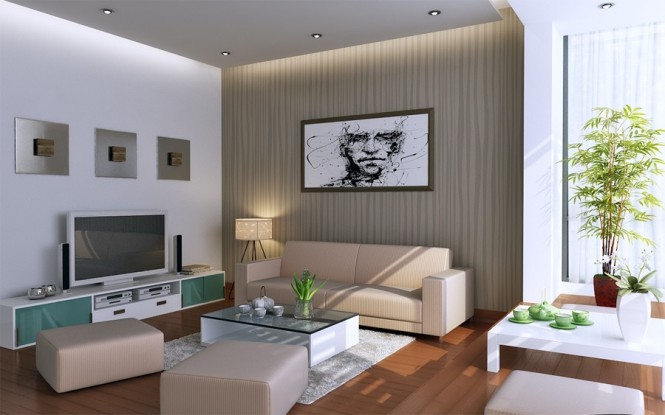 vu khoi white and beige and sage living room with glass low tables
