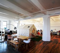 A Fun Working Space With a Tent