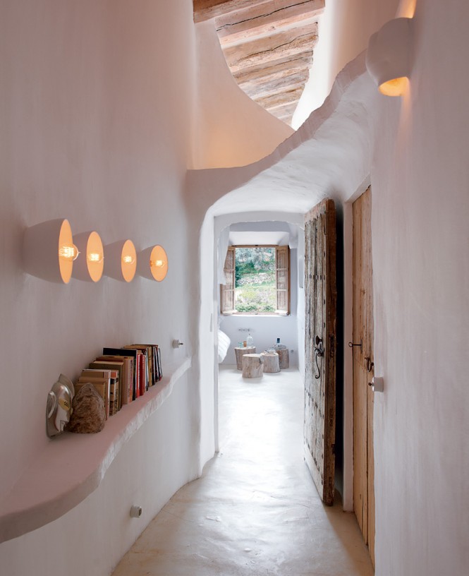 Cave home hallway
