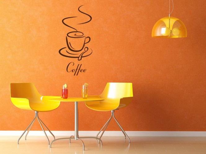 Coffee vinyl wall decal