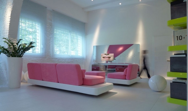 Pink furniture
