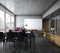 Winter house modern interior