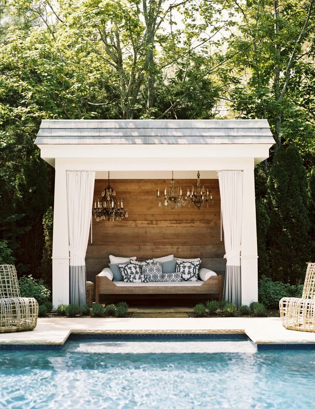 luxury poolside cabana