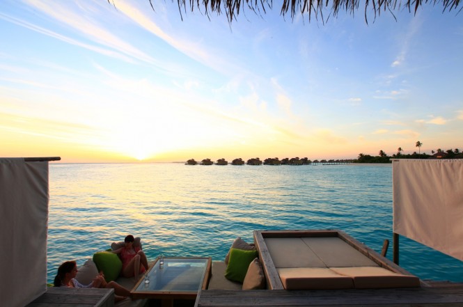 sunset deck maldives