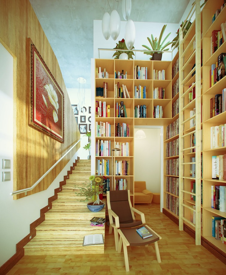 http://www.home-designing.com/wp-content/uploads/2012/02/15-yellow-white-hall-home-library.jpeg