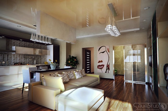 Contemporary apartment layout
