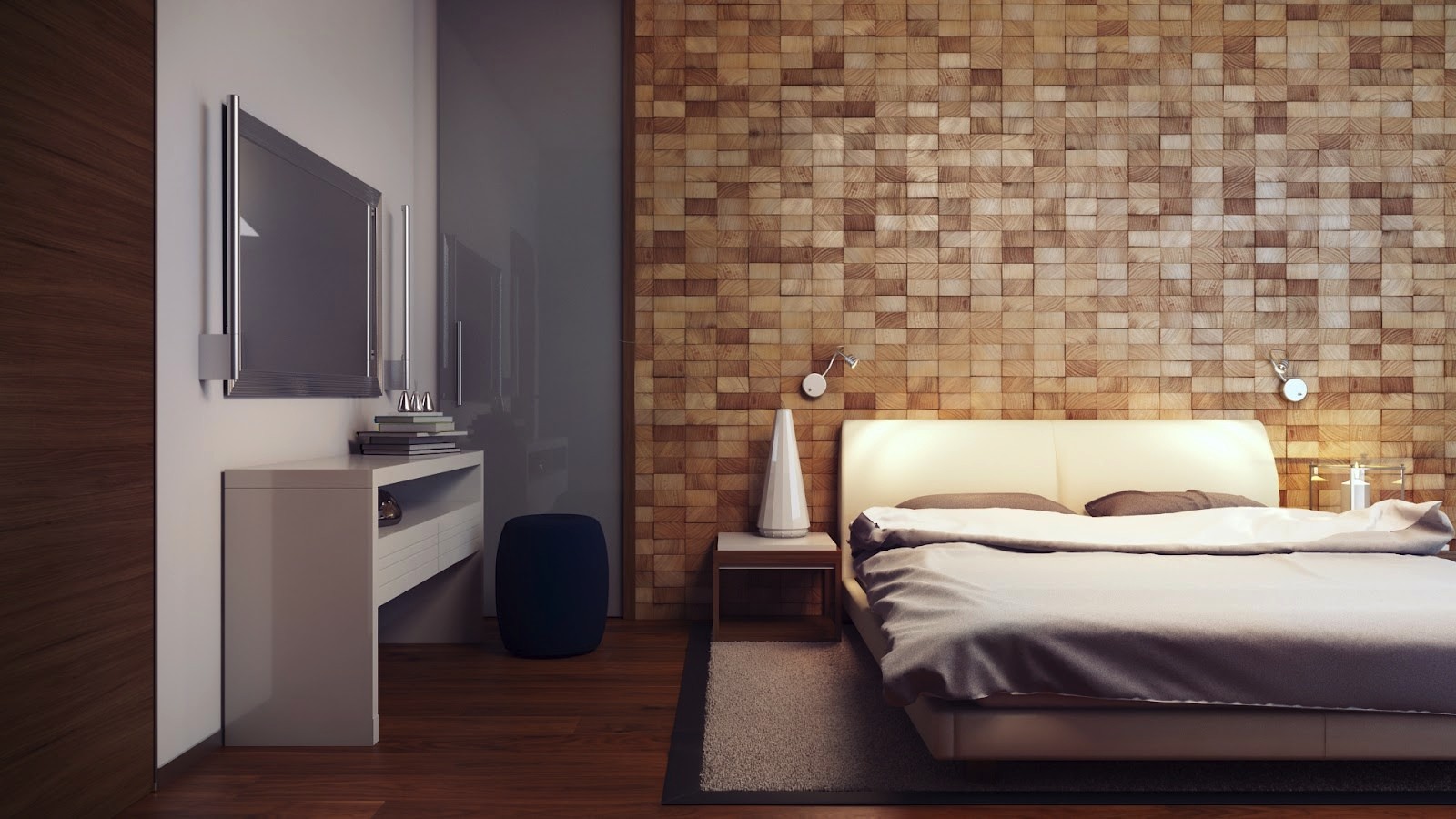 Architecture, unique living room feature wall with fascinating ...